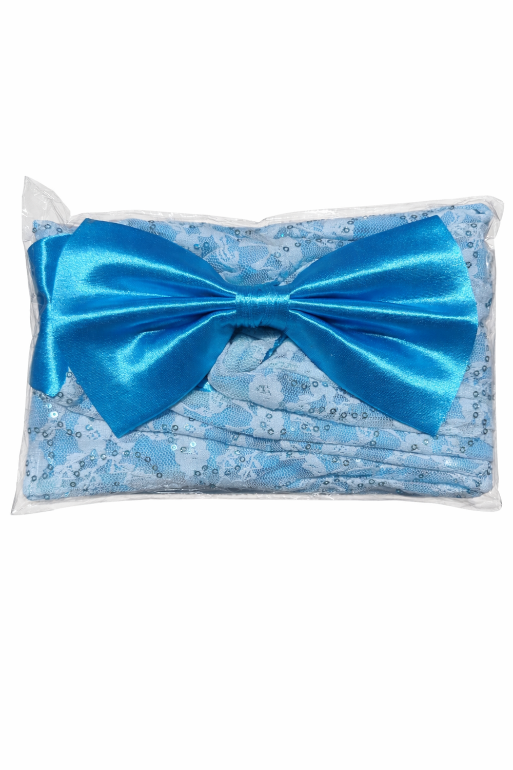 Sparkling Blue w/blue bow